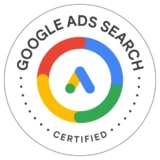 Google Ads Search Certification badge issued through Skillshop.